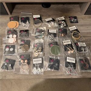 Lot of 24 pair of Paparazzi Earrings!  New on Tag!  #P8